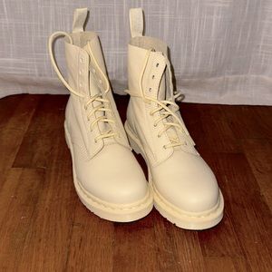 Cream Virginia 1460 Pascal Dr Marten Boots